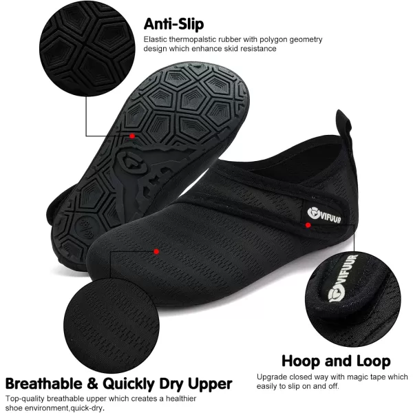 VIFUUR Kids Water Shoes Girls Boys Quick Dry Aqua Socks for Beach Swim Outdoor Sports