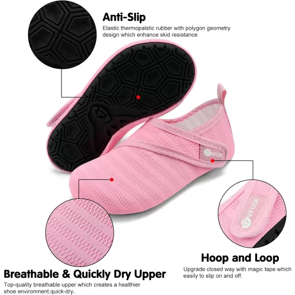 VIFUUR Kids Water Shoes Girls Boys Quick Dry Aqua Socks for Beach Swim Outdoor Sports