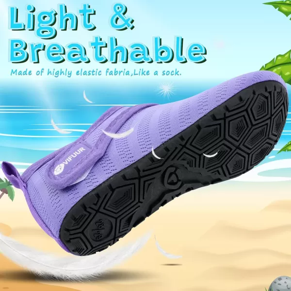 VIFUUR Kids Water Shoes Girls Boys Quick Dry Aqua Socks for Beach Swim Outdoor Sports