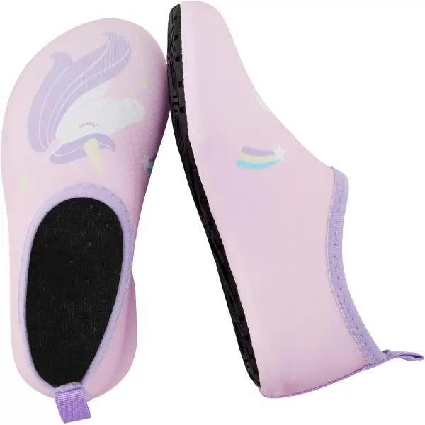 VIFUUR Kids Water Shoes Girls Boys Quick Dry Aqua Socks for Beach Swim Outdoor Sports