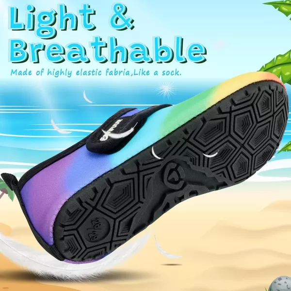 VIFUUR Kids Water Shoes Girls Boys Quick Dry Aqua Socks for Beach Swim Outdoor Sports