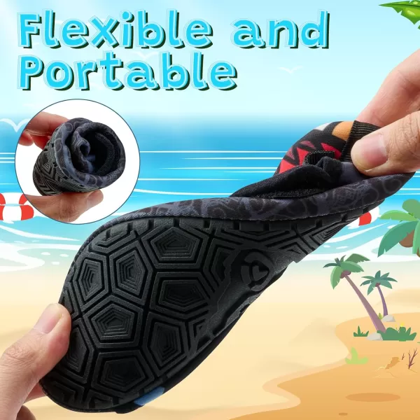 VIFUUR Kids Water Shoes Girls Boys Quick Dry Aqua Socks for Beach Swim Outdoor Sports