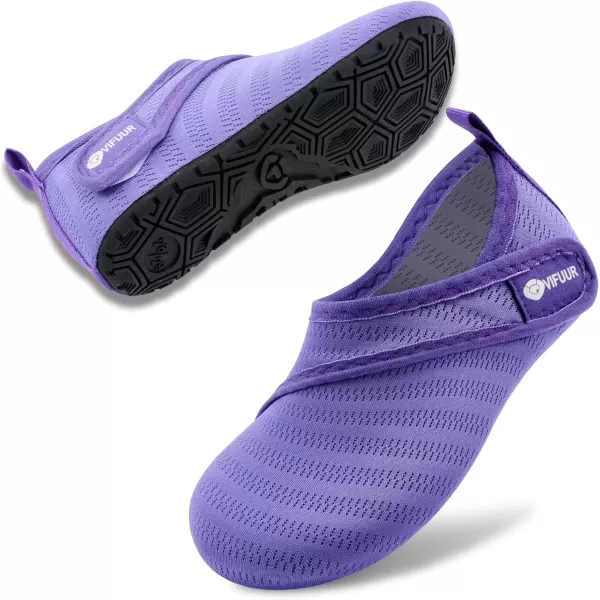 VIFUUR Kids Water Shoes Girls Boys Quick Dry Aqua Socks for Beach Swim Outdoor Sports