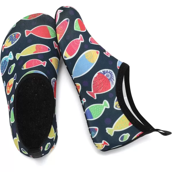 VIFUUR Kids Water Shoes Girls Boys Quick Dry Aqua Socks for Beach Swim Outdoor Sports