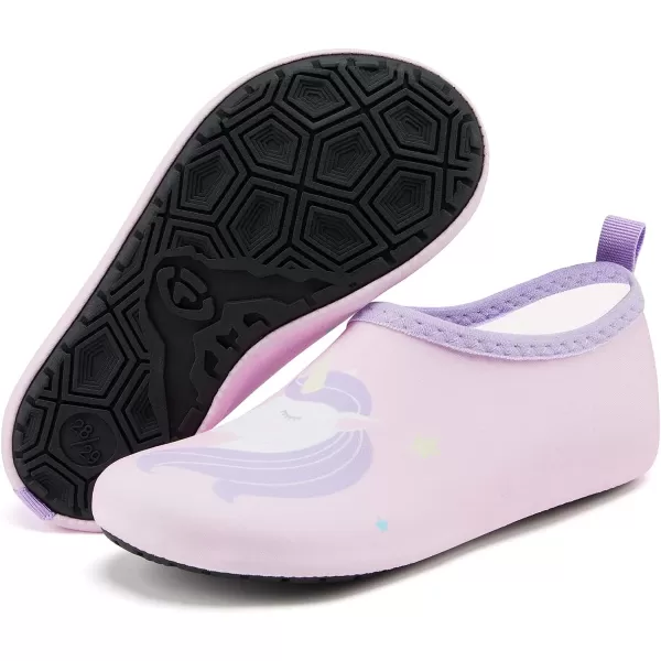 VIFUUR Kids Water Shoes Girls Boys Quick Dry Aqua Socks for Beach Swim Outdoor Sports