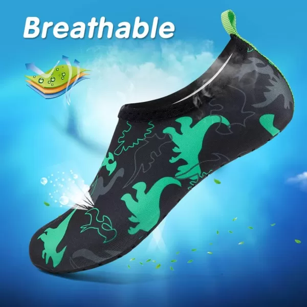 VIFUUR Kids Water Shoes Girls Boys Quick Dry Aqua Socks for Beach Swim Outdoor Sports