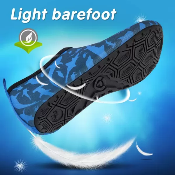 VIFUUR Kids Water Shoes Girls Boys Quick Dry Aqua Socks for Beach Swim Outdoor Sports