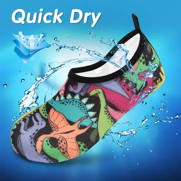 VIFUUR Kids Water Shoes Girls Boys Quick Dry Aqua Socks for Beach Swim Outdoor Sports