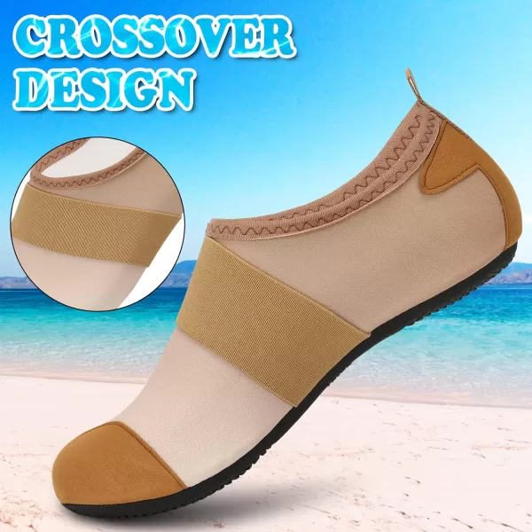 VIFUUR Water Shoes Womens Mens Barefoot Aqua Socks Shoes for Yoga Indoor Outdoor Beach Swim Surf Exercise