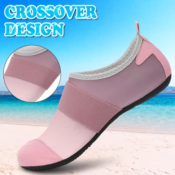 VIFUUR Water Shoes Womens Mens Barefoot Aqua Socks Shoes for Yoga Indoor Outdoor Beach Swim Surf Exercise