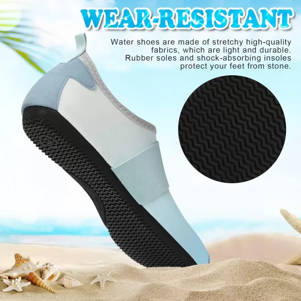 VIFUUR Water Shoes Womens Mens Barefoot Aqua Socks Shoes for Yoga Indoor Outdoor Beach Swim Surf Exercise