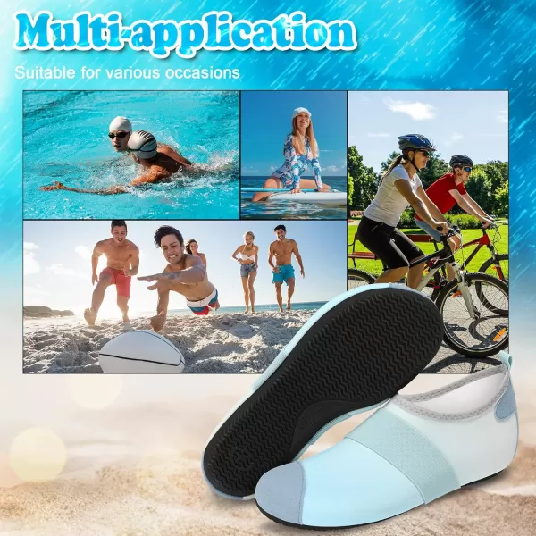 VIFUUR Water Shoes Womens Mens Barefoot Aqua Socks Shoes for Yoga Indoor Outdoor Beach Swim Surf Exercise