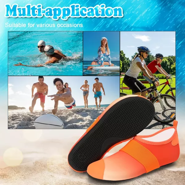 VIFUUR Water Shoes Womens Mens Barefoot Aqua Socks Shoes for Yoga Indoor Outdoor Beach Swim Surf Exercise