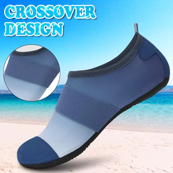 VIFUUR Water Shoes Womens Mens Barefoot Aqua Socks Shoes for Yoga Indoor Outdoor Beach Swim Surf Exercise