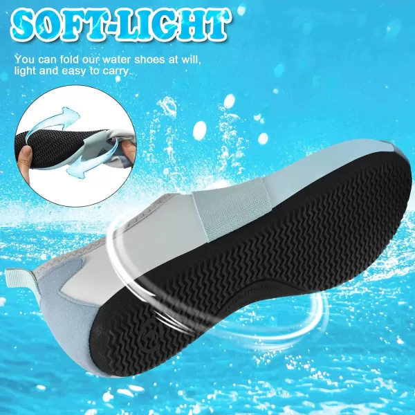 VIFUUR Water Shoes Womens Mens Barefoot Aqua Socks Shoes for Yoga Indoor Outdoor Beach Swim Surf Exercise