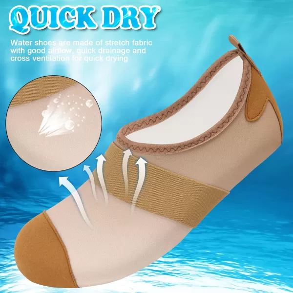VIFUUR Water Shoes Womens Mens Barefoot Aqua Socks Shoes for Yoga Indoor Outdoor Beach Swim Surf Exercise