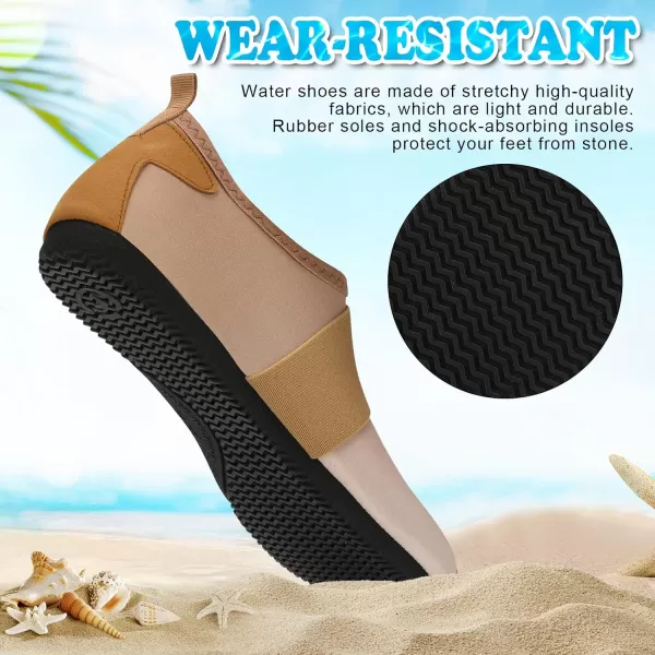 VIFUUR Water Shoes Womens Mens Barefoot Aqua Socks Shoes for Yoga Indoor Outdoor Beach Swim Surf Exercise