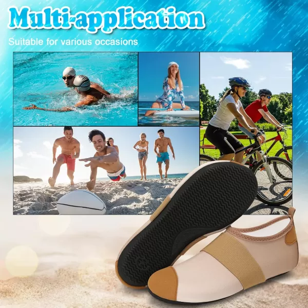 VIFUUR Water Shoes Womens Mens Barefoot Aqua Socks Shoes for Yoga Indoor Outdoor Beach Swim Surf Exercise