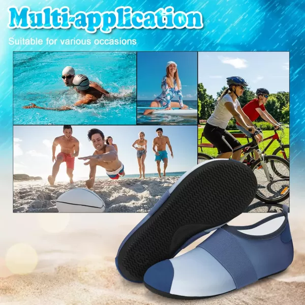 VIFUUR Water Shoes Womens Mens Barefoot Aqua Socks Shoes for Yoga Indoor Outdoor Beach Swim Surf Exercise