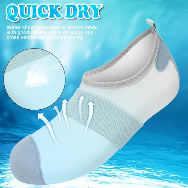 VIFUUR Water Shoes Womens Mens Barefoot Aqua Socks Shoes for Yoga Indoor Outdoor Beach Swim Surf Exercise