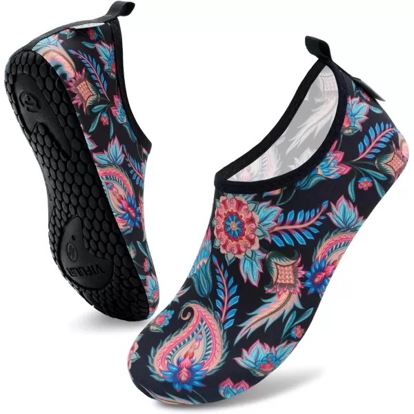 VIFUUR Water Sports Shoes Barefoot Quick-Dry Aqua Yoga Socks Slip-on for Men Women