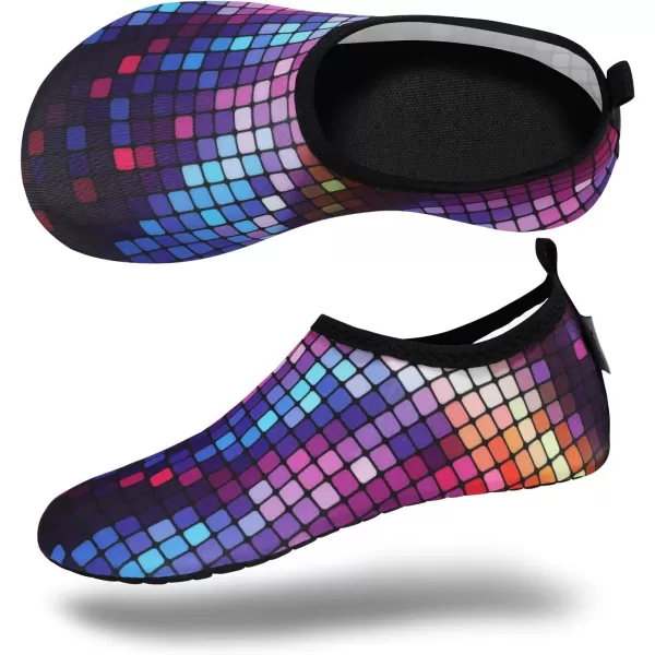 VIFUUR Water Sports Shoes Barefoot Quick-Dry Aqua Yoga Socks Slip-on for Men Women