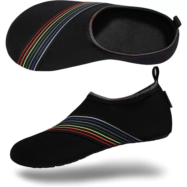 VIFUUR Water Sports Shoes Barefoot Quick-Dry Aqua Yoga Socks Slip-on for Men Women