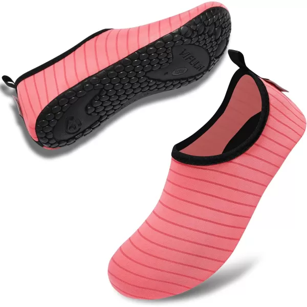 VIFUUR Water Sports Shoes Barefoot Quick-Dry Aqua Yoga Socks Slip-on for Men Women