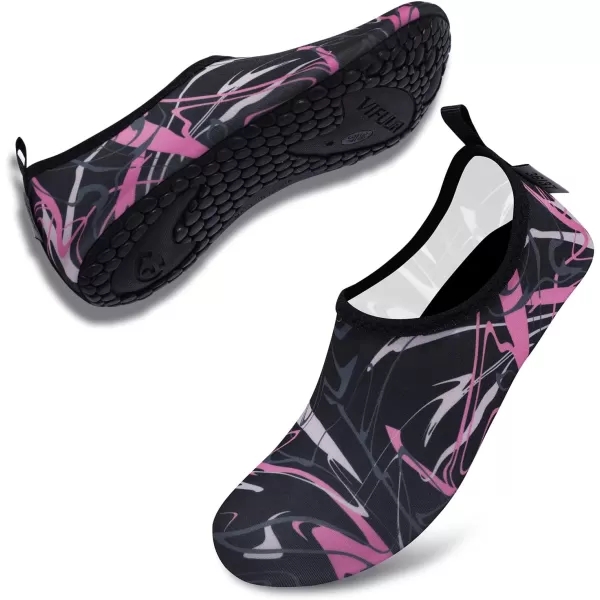 VIFUUR Water Sports Shoes Barefoot Quick-Dry Aqua Yoga Socks Slip-on for Men Women