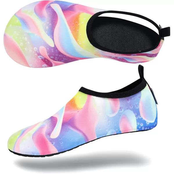 VIFUUR Water Sports Shoes Barefoot Quick-Dry Aqua Yoga Socks Slip-on for Men Women