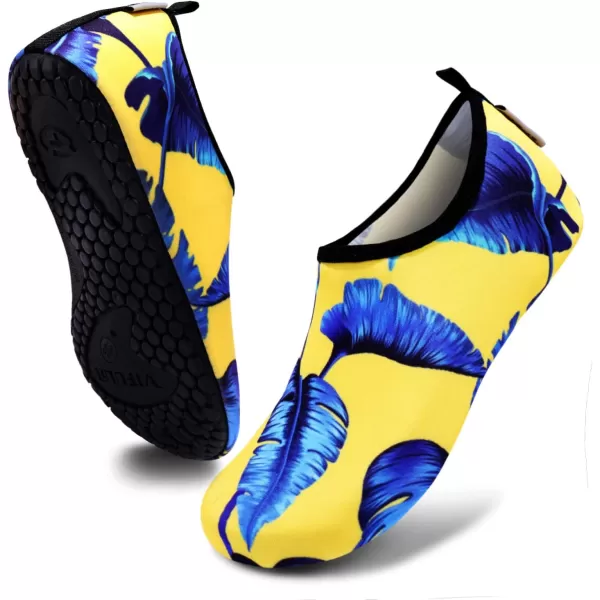 VIFUUR Water Sports Shoes Barefoot Quick-Dry Aqua Yoga Socks Slip-on for Men Women