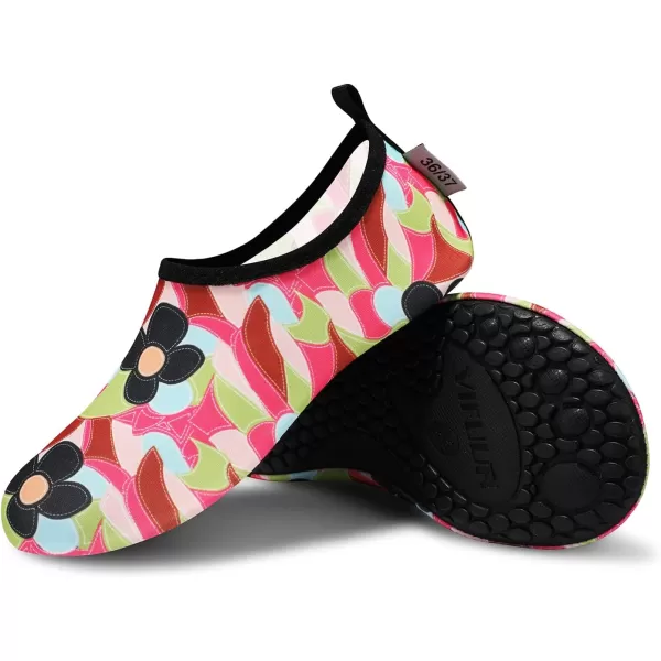 VIFUUR Water Sports Shoes Barefoot Quick-Dry Aqua Yoga Socks Slip-on for Men Women