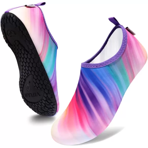 VIFUUR Water Sports Shoes Barefoot Quick-Dry Aqua Yoga Socks Slip-on for Men Women