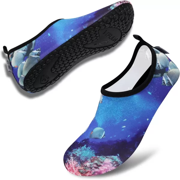 VIFUUR Water Sports Shoes Barefoot Quick-Dry Aqua Yoga Socks Slip-on for Men Women
