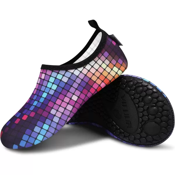 VIFUUR Water Sports Shoes Barefoot Quick-Dry Aqua Yoga Socks Slip-on for Men Women