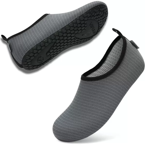 VIFUUR Water Sports Shoes Barefoot Quick-Dry Aqua Yoga Socks Slip-on for Men Women