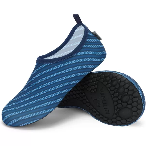 VIFUUR Water Sports Shoes Barefoot Quick-Dry Aqua Yoga Socks Slip-on for Men Women