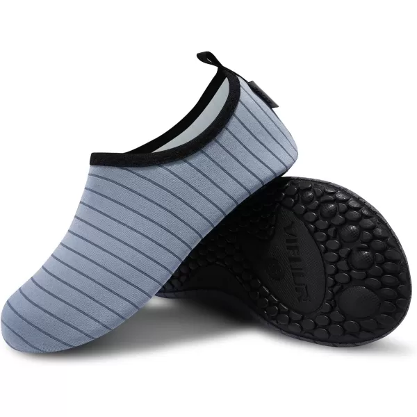 VIFUUR Water Sports Shoes Barefoot Quick-Dry Aqua Yoga Socks Slip-on for Men Women