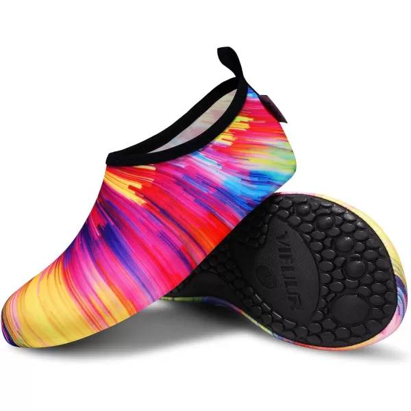 VIFUUR Water Sports Shoes Barefoot Quick-Dry Aqua Yoga Socks Slip-on for Men Women