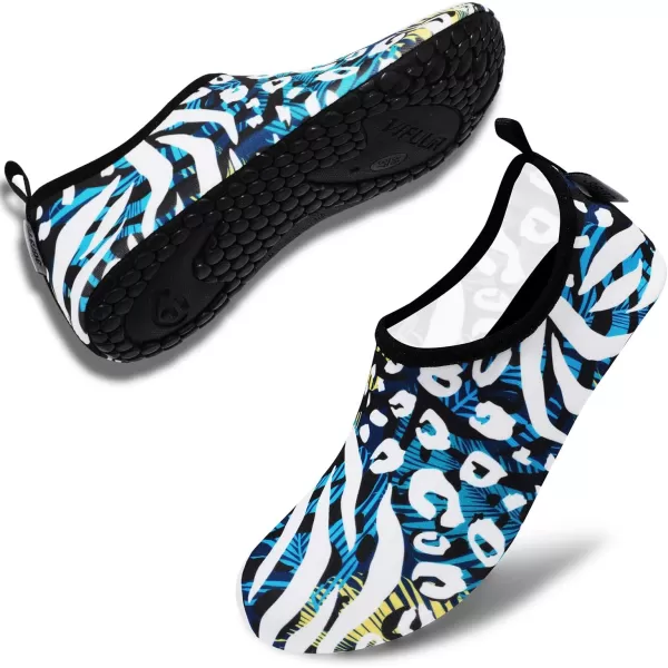 VIFUUR Water Sports Shoes Barefoot Quick-Dry Aqua Yoga Socks Slip-on for Men Women
