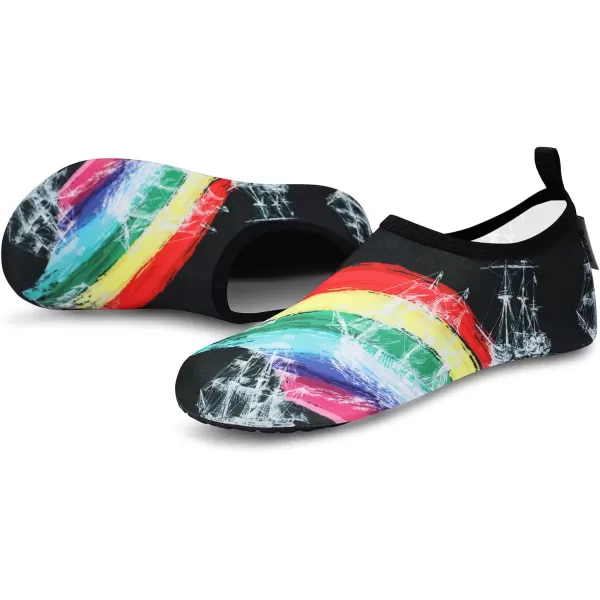 VIFUUR Water Sports Shoes Barefoot Quick-Dry Aqua Yoga Socks Slip-on for Men Women