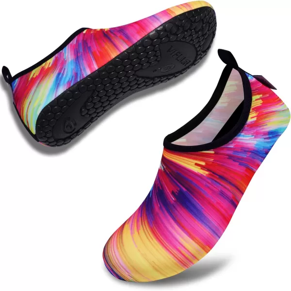 VIFUUR Water Sports Shoes Barefoot Quick-Dry Aqua Yoga Socks Slip-on for Men Women