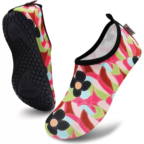 VIFUUR Water Sports Shoes Barefoot Quick-Dry Aqua Yoga Socks Slip-on for Men Women