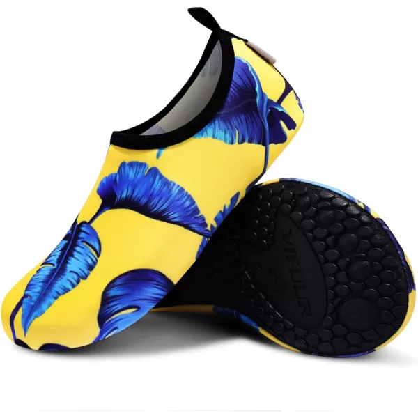 VIFUUR Water Sports Shoes Barefoot Quick-Dry Aqua Yoga Socks Slip-on for Men Women