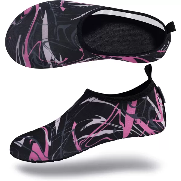 VIFUUR Water Sports Shoes Barefoot Quick-Dry Aqua Yoga Socks Slip-on for Men Women