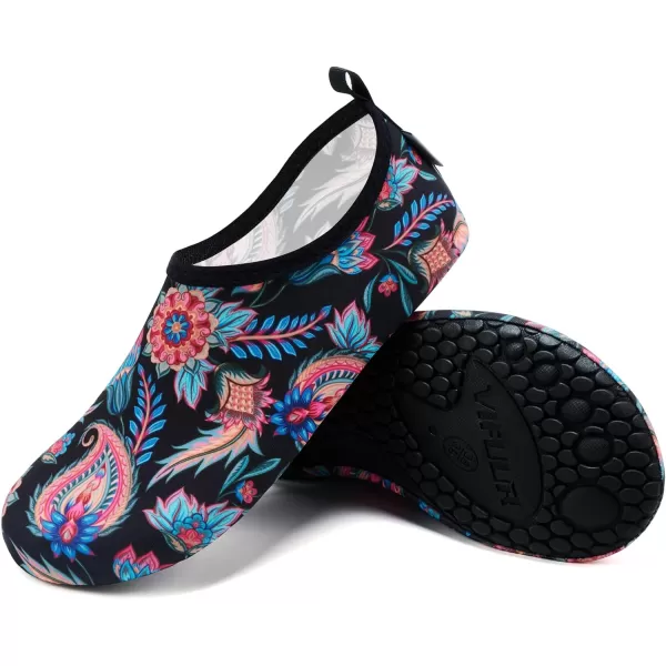 VIFUUR Water Sports Shoes Barefoot Quick-Dry Aqua Yoga Socks Slip-on for Men Women