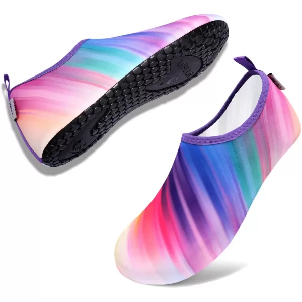 VIFUUR Water Sports Shoes Barefoot Quick-Dry Aqua Yoga Socks Slip-on for Men Women