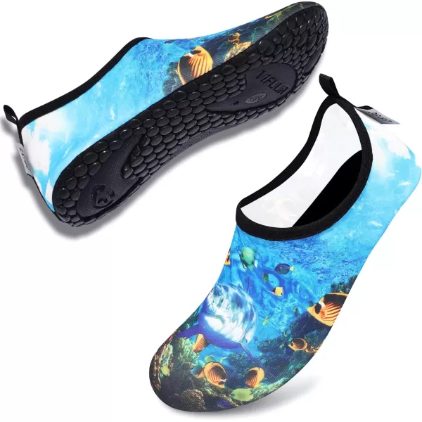 VIFUUR Water Sports Shoes Barefoot Quick-Dry Aqua Yoga Socks Slip-on for Men Women