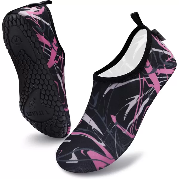 VIFUUR Water Sports Shoes Barefoot Quick-Dry Aqua Yoga Socks Slip-on for Men Women