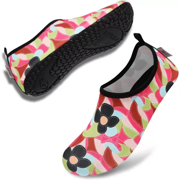 VIFUUR Water Sports Shoes Barefoot Quick-Dry Aqua Yoga Socks Slip-on for Men Women